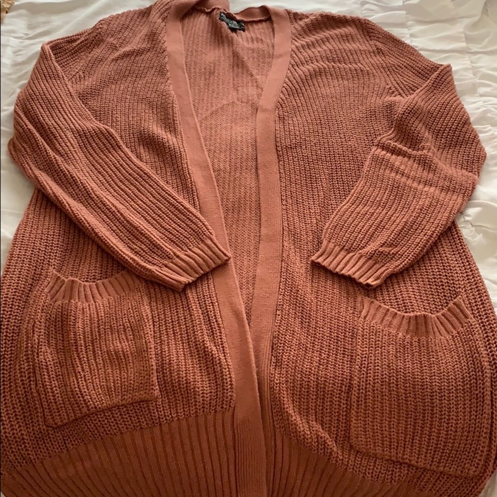 Plus Size Mauve Forever 21 Cardigan